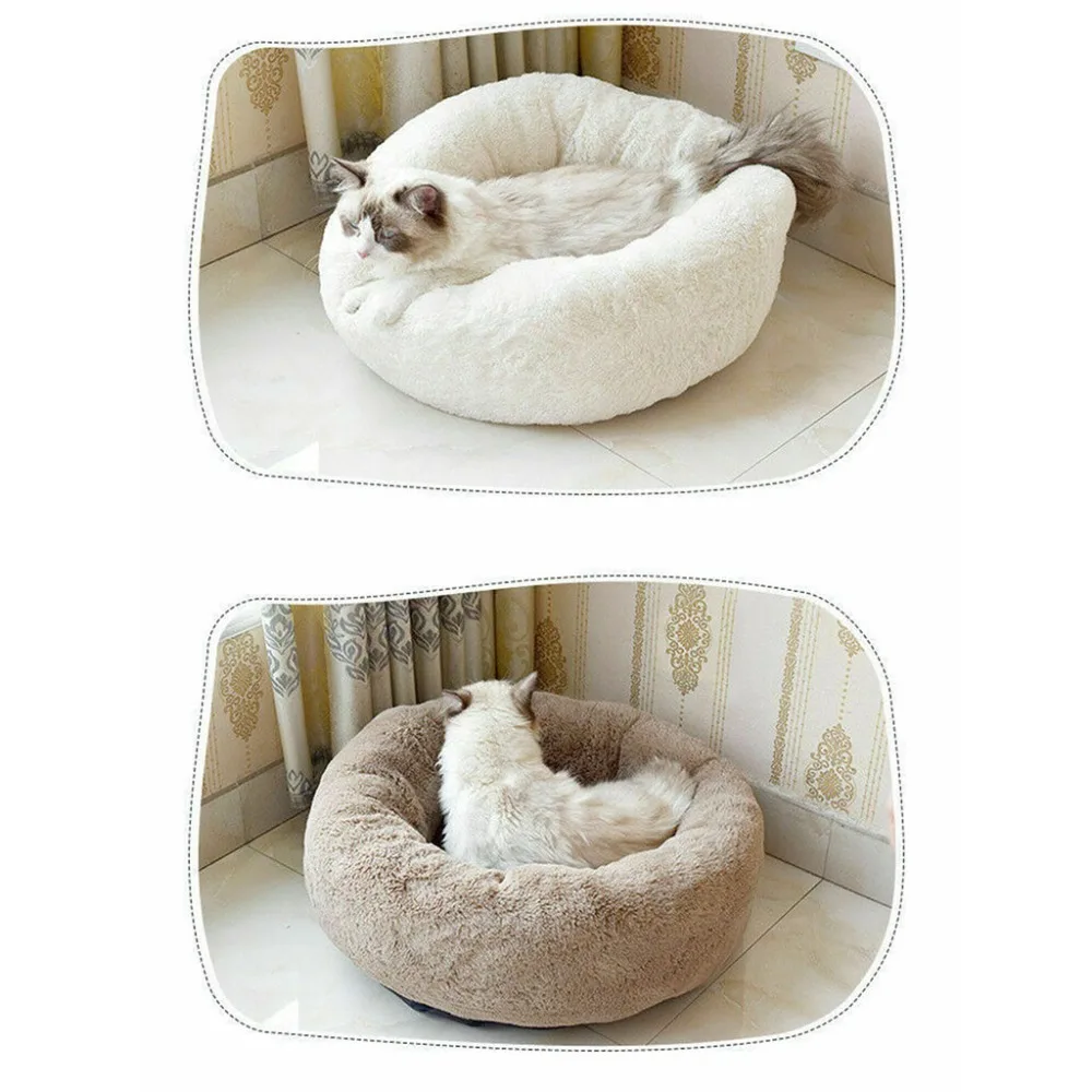 camas para perros grandes cat's house comfy calming dog bed dog blanket for cat basket donut arenero gato cerrado 30S24 (2)