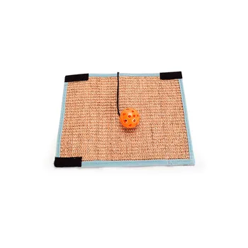 

Sisal Cat Scratcher Cardboard Protecting Furniture Claws Care Nail Scraper Toy For Pet Kitten brown Beige Cat Scratch Pad Board