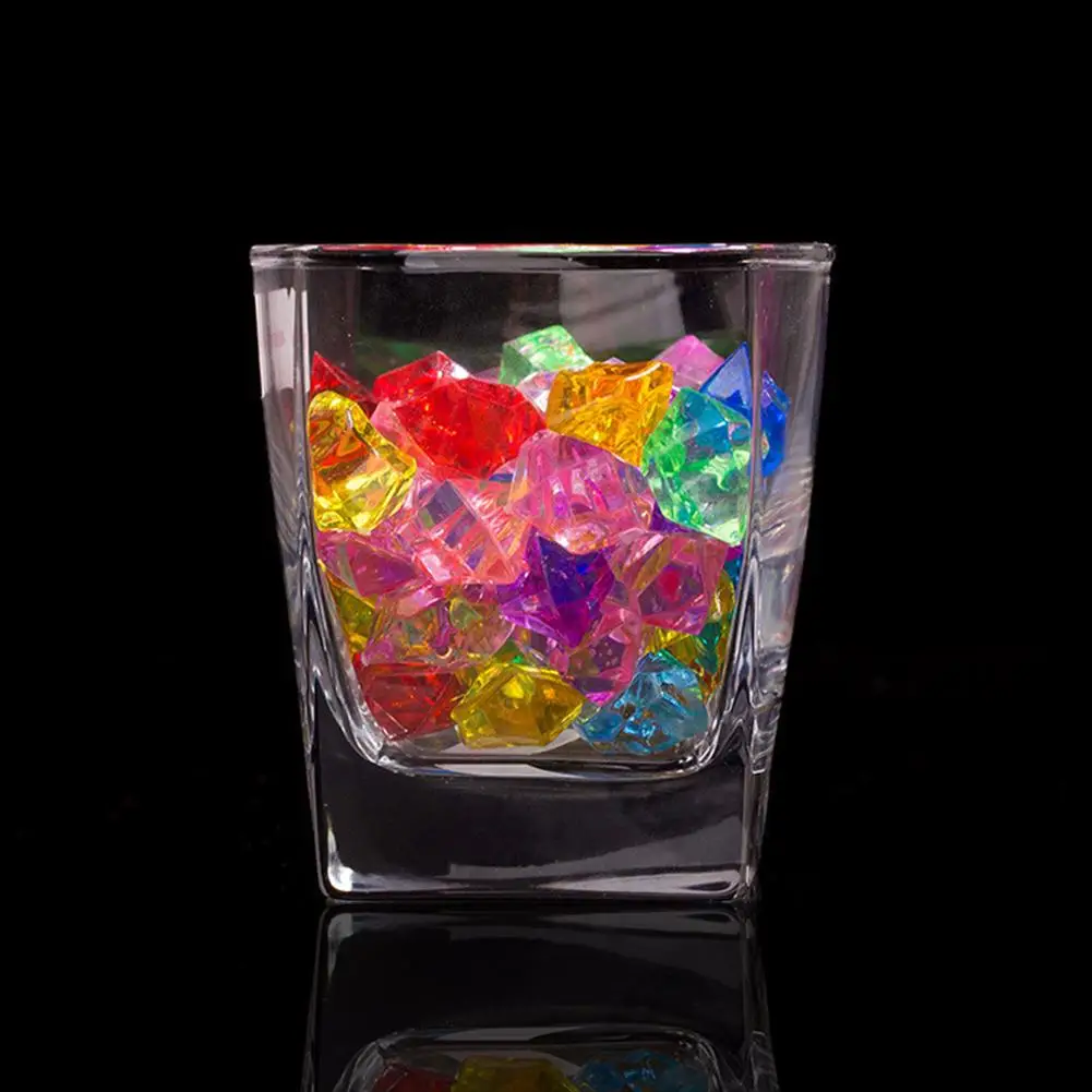 400PCS Plastic Gems Ice Grains Colorful Small Stones Children Jewels Crushed Ice Counter Crystal Diamonds