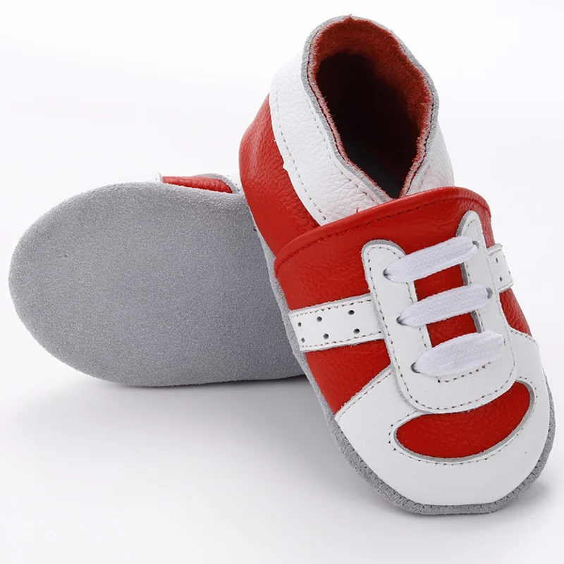 [Simfamily] Мягкая Нескользящая детская обувь из натуральной кожи для новорожденных мальчиков и девочек Мокасины для малышей от 0 до 24 месяцев