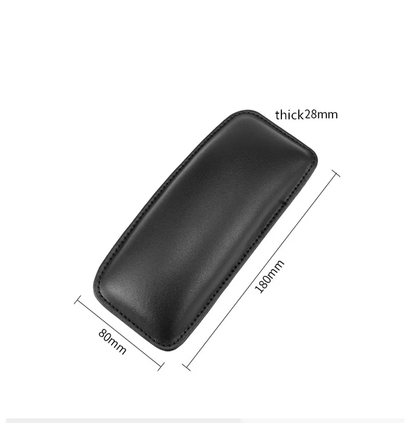 Portable Cushion Universal Thigh Support Accessories 18X8.2cm Car Knee Foot Pad Leather Interior Pillow Soft Comfortable Elastic