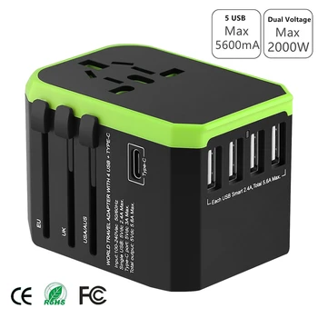 

Plug Adaptor Travel Adapter Universal Power Adapter Charger for US UK EU AU Wall Electric Plugs Sockets Converter KY08