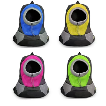 

Outdoor Breathable Pet Dog Carrier Backpack Nylon Portable Travel Pet Dog Front Bag Head Out Double Shoulder Mesh Pet Backpack