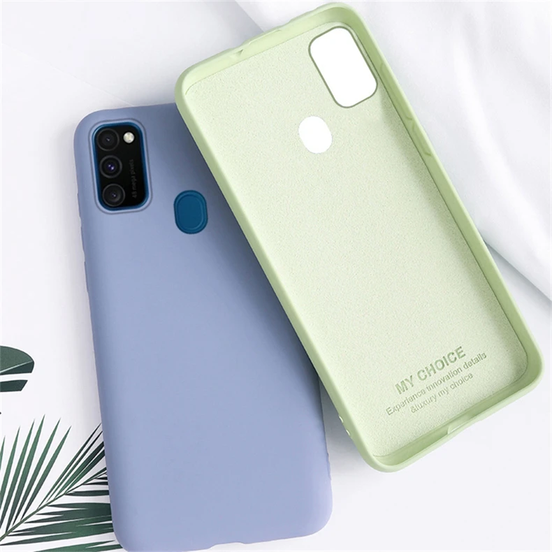 Яркий чехол для Samsung Galaxy M21 однотонный с жидкостью M31S A21S A41 S20FE S21 Plus +|Бамперы| |