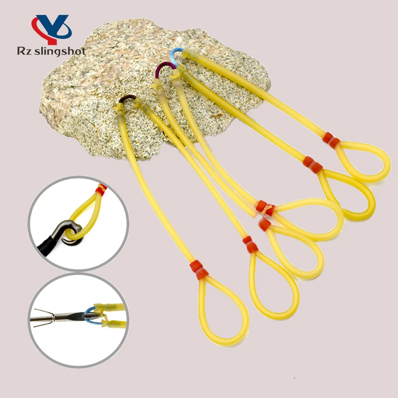 

3/6/9 Pcs Shoot Fish Round Rubber Bands High Elasticity Natural Latex Slingshot Catapult Bow Hunting Outdoor Sports Accessories