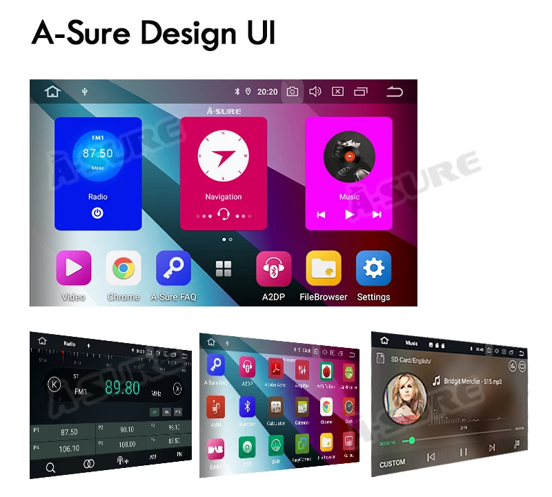 Flash Deal A-Sure 7 Inch 2 Din 8 Core Android 9.0 Radio GPS DVD Player Navigation For Audi A4 (2002-2007) S4 RS4 8E 8F B9 B7 SEAT EXEO RNS 13