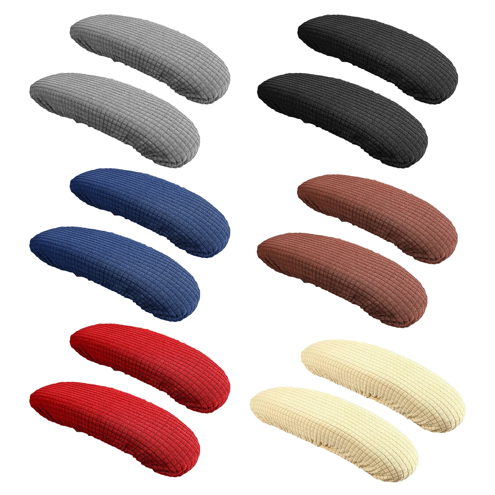1 Pair Chair Armrest Cover Slipcover Office Computer Chair Arm Covers Dustproof