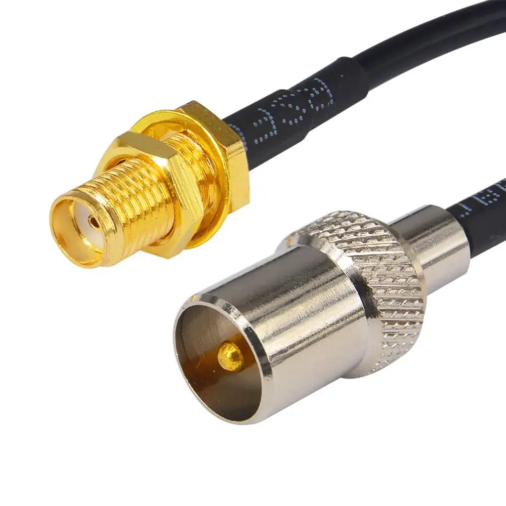 RF коаксиальный кабель в сборе IEC DVB T TV PAL штекер гнездо SMA адаптер удлинитель