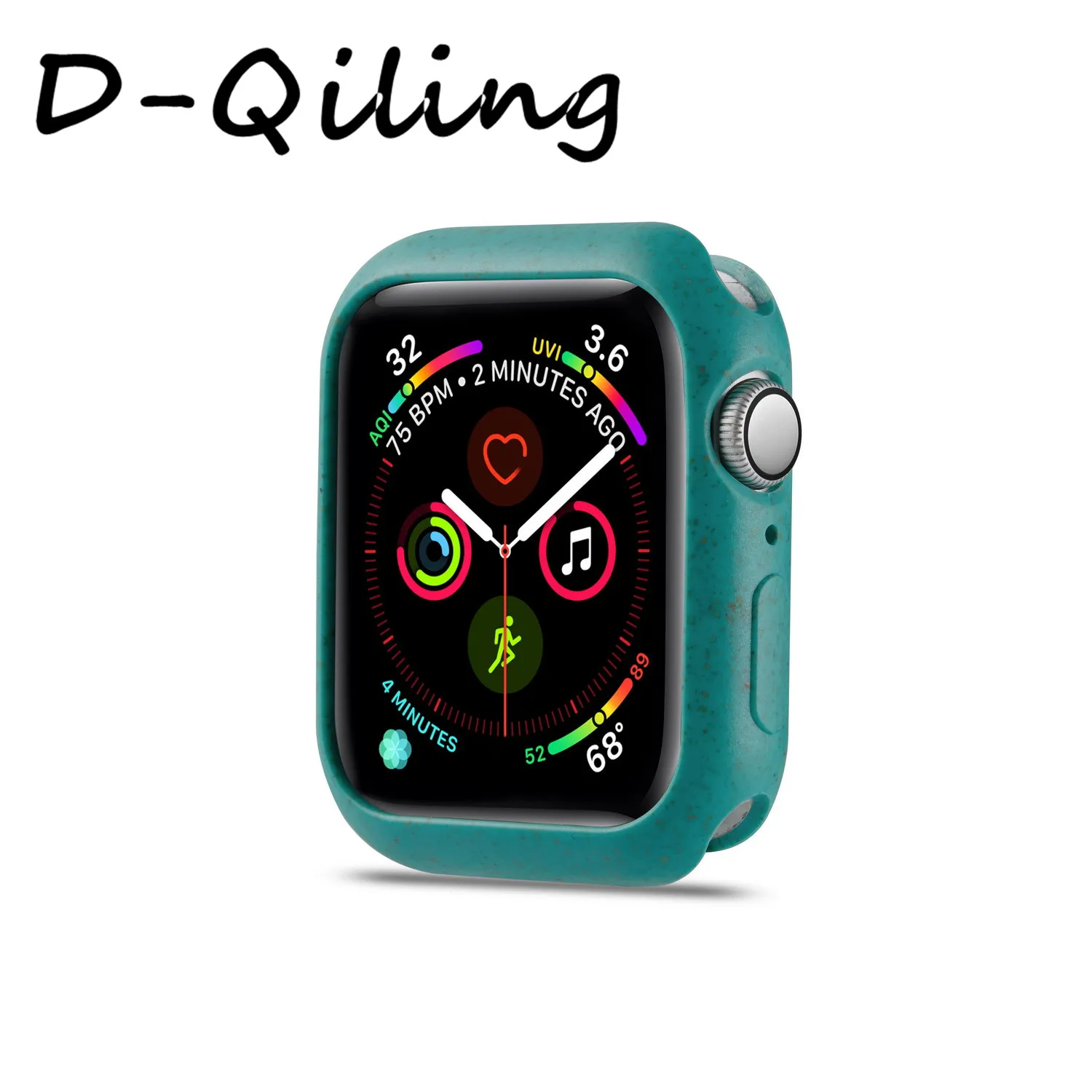 D-Qiling чехол для Apple Watch 4 5 3/2/1 40 мм 44 мгновенной проявки Macaroon чехол для наручных часов iWatch серии 4-5, 2, 3, ремешок 42 мм, 38 мм