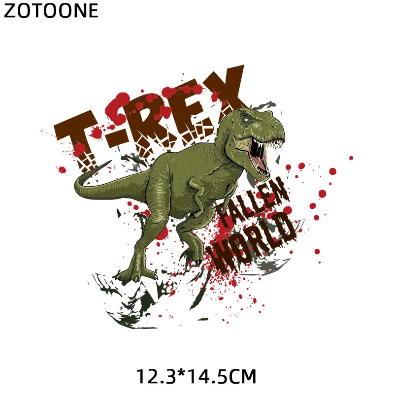 Наклейка динозавра набор для одежды футболка Diy украшения новые моющиеся патчи уровень H - Цвет: ZT1508