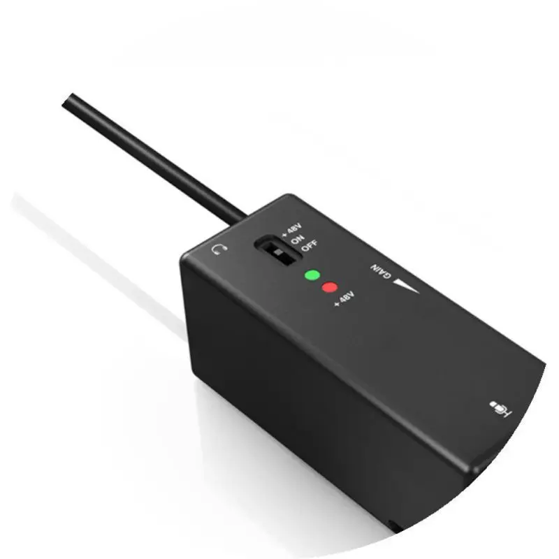 

Small Portable Microphone Preamps Guitar Interface Adaptor For IPod Touch IPhone For IPad Adjustable Sensitivity Preamps
