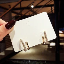 Простые металлические амулеты, трендовые серьги-гвоздики, полые геометрические круглые простые серьги в стиле минимализма из сплава для женщин, Brincos Bijoux