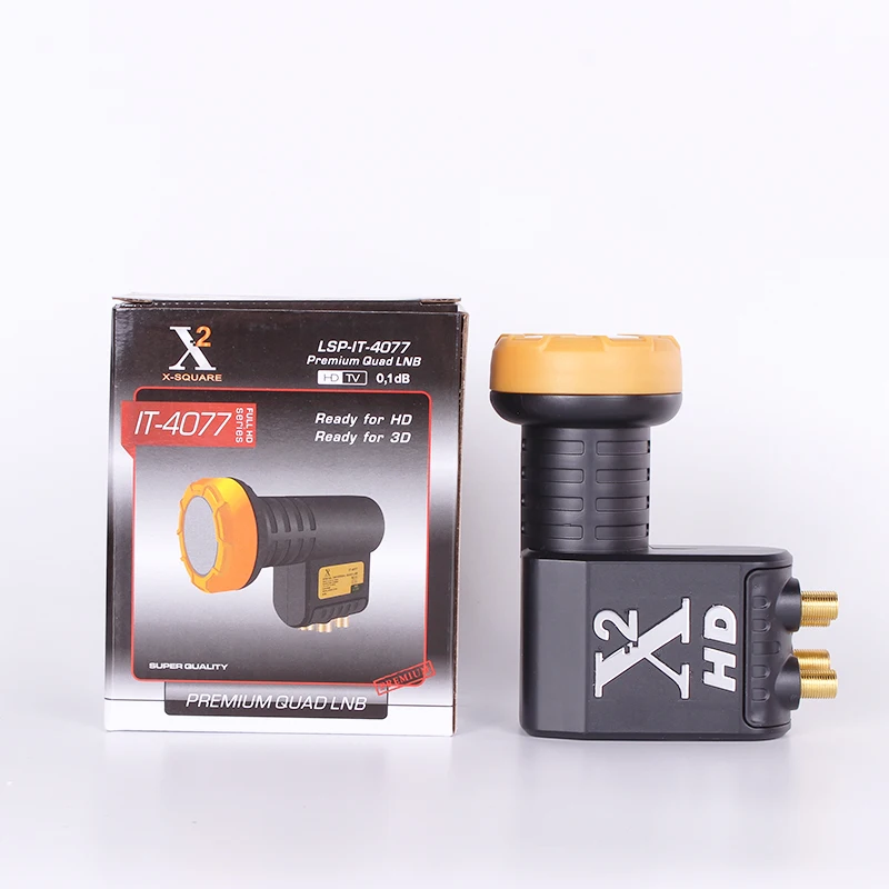 Universal Ku Band Quad LNB for Satellite TV Receiver 4 Out