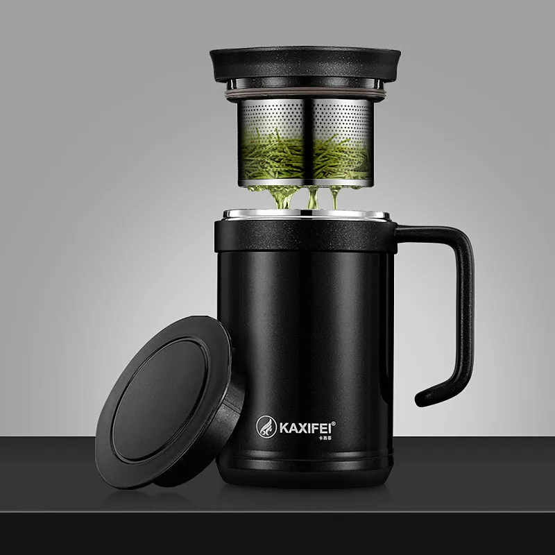 500 мл креативная чашка для чая термос кружка из нержавеющей стали вакуумная колба