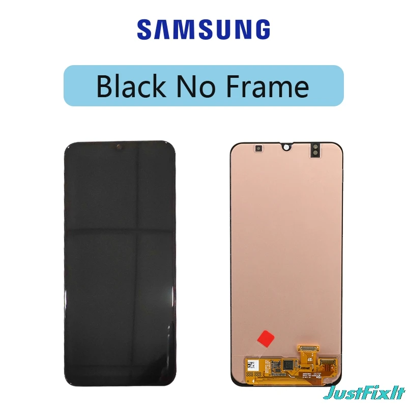 Black no frame Для samsung galaxy A30 SM-A305FN/DS A305F/DS A305 ЖК-дисплей кодирующий преобразователь сенсорного экрана в сборе с рамкой - Цвет: Black no frame