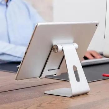

Tablet Stand Adjustable Mult-Angle Desktop Stand Bracket Aluminum Alloy Holder Dock Cradle For iPad 2018 Pro/iPhone Xs/Samsung