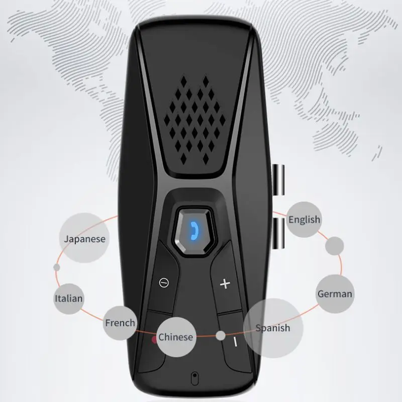 Автомобильный громкой связи Bluetooth V5.0/громкой связи Bluetooth для сотового телефона автомобиля/с голосовым набором номера, автоматическое подключение