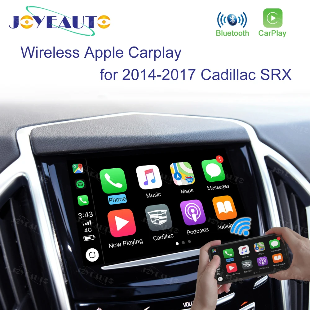 Joyeauto беспроводной Apple Carplay для Cadillac XTS ATS SRX CTS XT5- Android авто зеркало в форме яблока iOS Wifi автомобиль играть Airplay - Цвет: FOR SRX