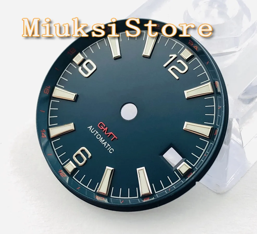 31mm Sterile Watch Dial Fit ETA2824 2836 Miyato 8215 8205 821A 82series DG2813 3804 GMT Automatic Movement with Date Window