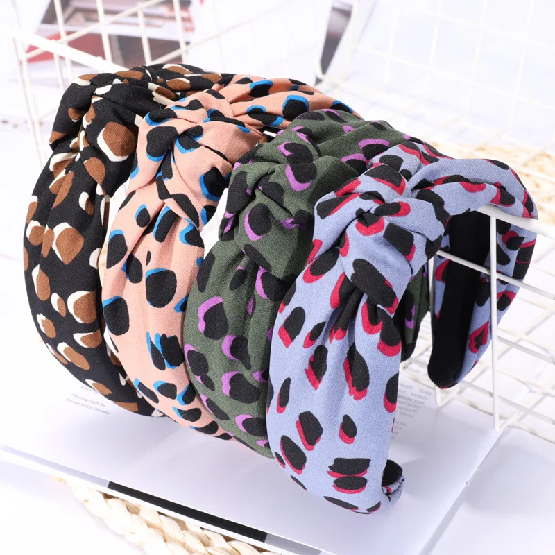 South Korea Dongdaemun Celebrity Style Accessories Leopord Pattern Knot New Style Autumn And Winter Hair Accessories Korean-styl