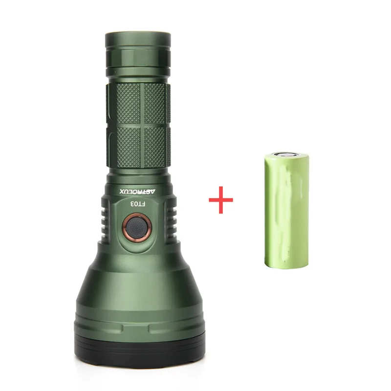 Astrolux FT03 SST40-W 875m type-C перезаряжаемый фонарик+ 26650 5000mAh 3C с питанием от аккумулятора, фонарь, фонарь, прожекторы