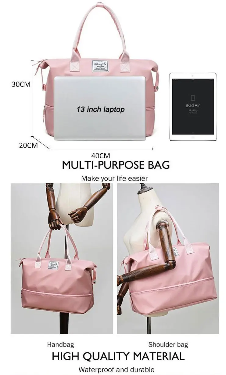 Nieuwe водонепроницаемый спортивный тренажерный зал Tassen Vrouwen Oxford Reizen Sport Tas Dames открытый Mannen тренировочная сумка фитнес Opslag Tote