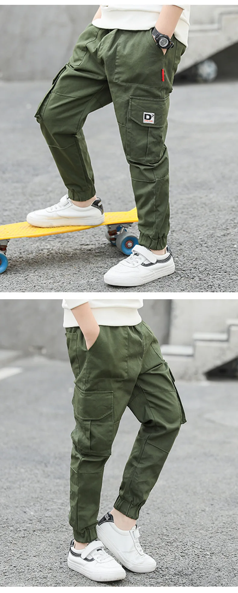 Spring Summer BOY'S Bib Overall Childrenswear Casual Capri Pants Summer Wear New Style Western Style Big Boy Pants Thin