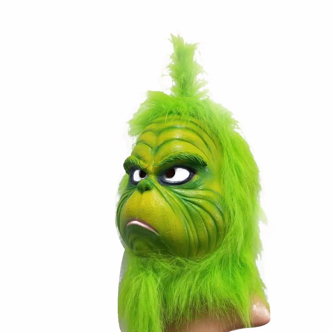 Забавная игрушка Топ косплей Grinch маска плавление лица латексный костюм коллекционный предмет страшная МАСКА ИГРУШКА j1009