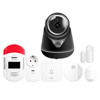 

Free shipping DEFEWAY Wireless Home Security Alarm System with WIFI IP Camera for IOS Android APP Control Burglar Sensor Kit