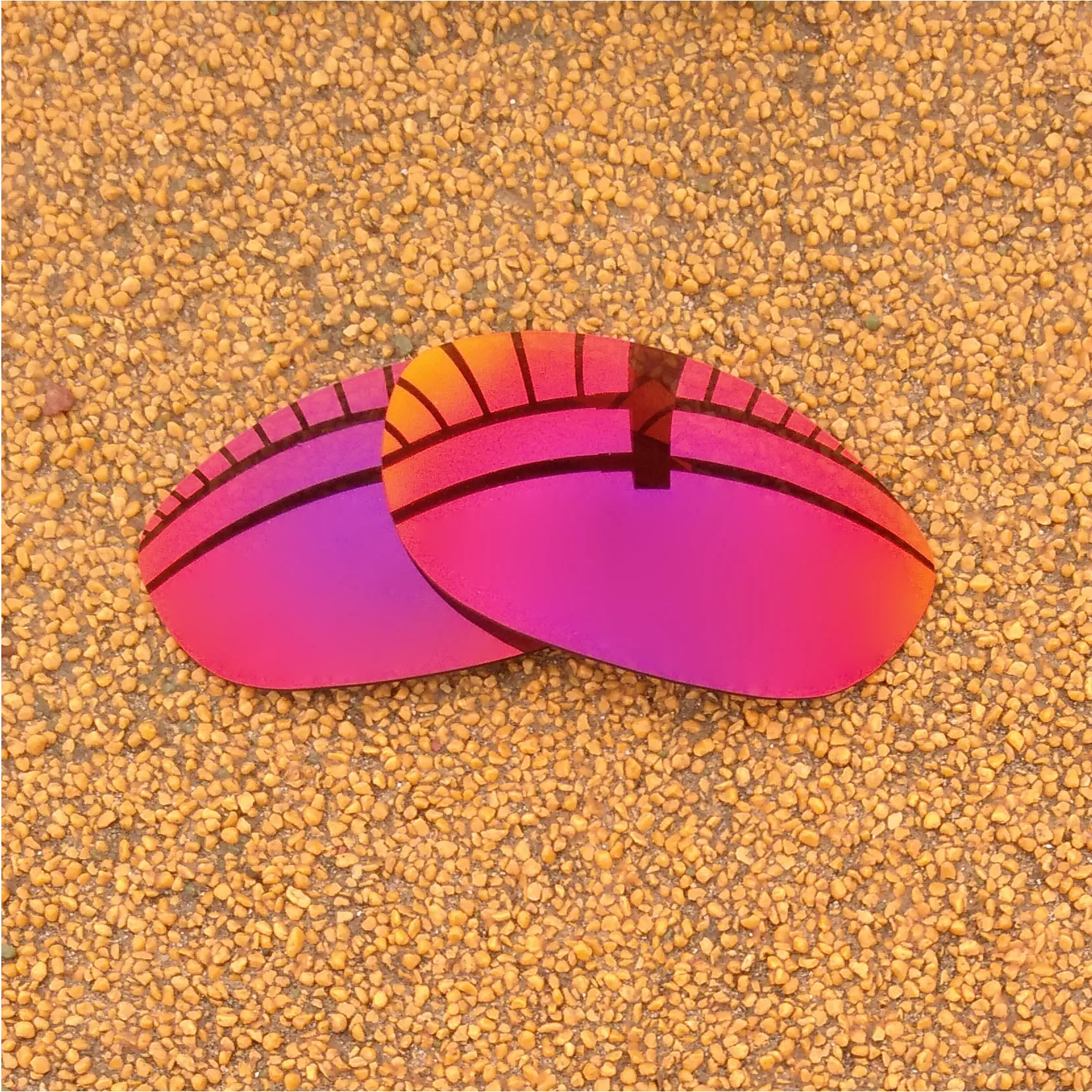 Midnight Sun Mirrored Polarized Replacement Lenses For Monster Dog