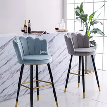 Современный барный стул, обеденный стул, стул для гостиной, скандинавский светильник, роскошный барный стул, кофейный офисный стул, высокий табурет, роскошный светильник