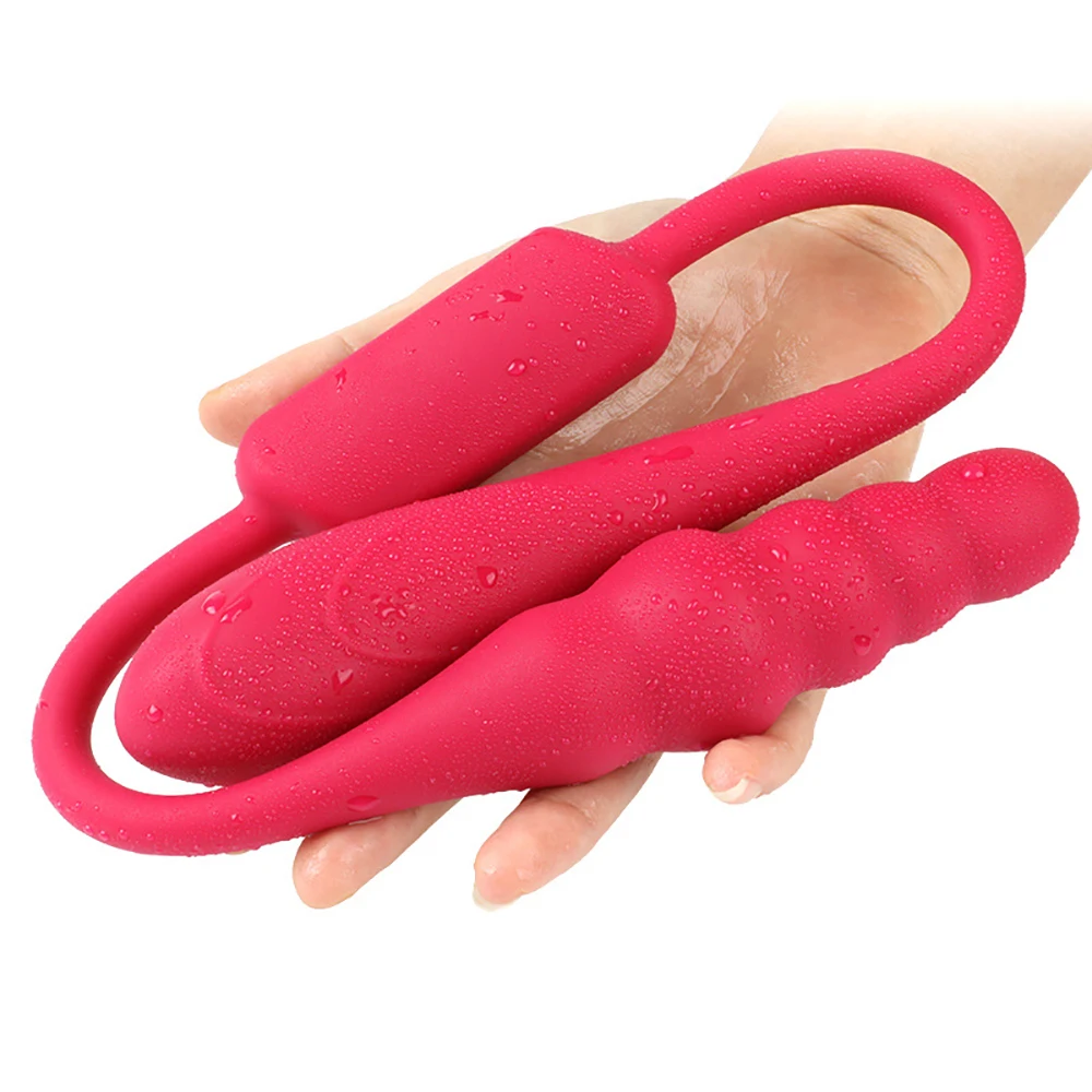 New Liquid Silicone Vibrator For Women Double Vibrator Egg 10 Speed G-spot Vagina Massager Balls Sex Toys For Couples Adult Game