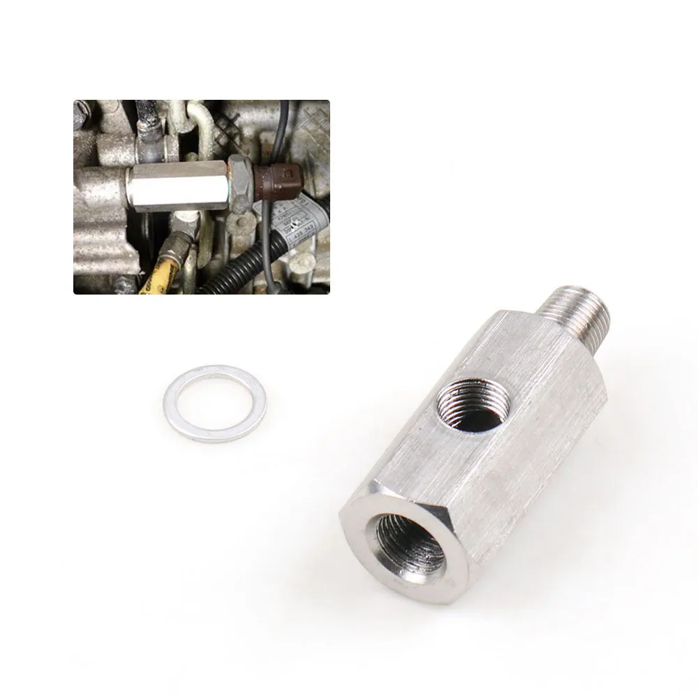 1/8" BSPT Oil Pressure Sensor Tee to NPT Adapter Turbo Supply Feed Line Gauge 303 Stainless Steel handy fitting | Автомобили и