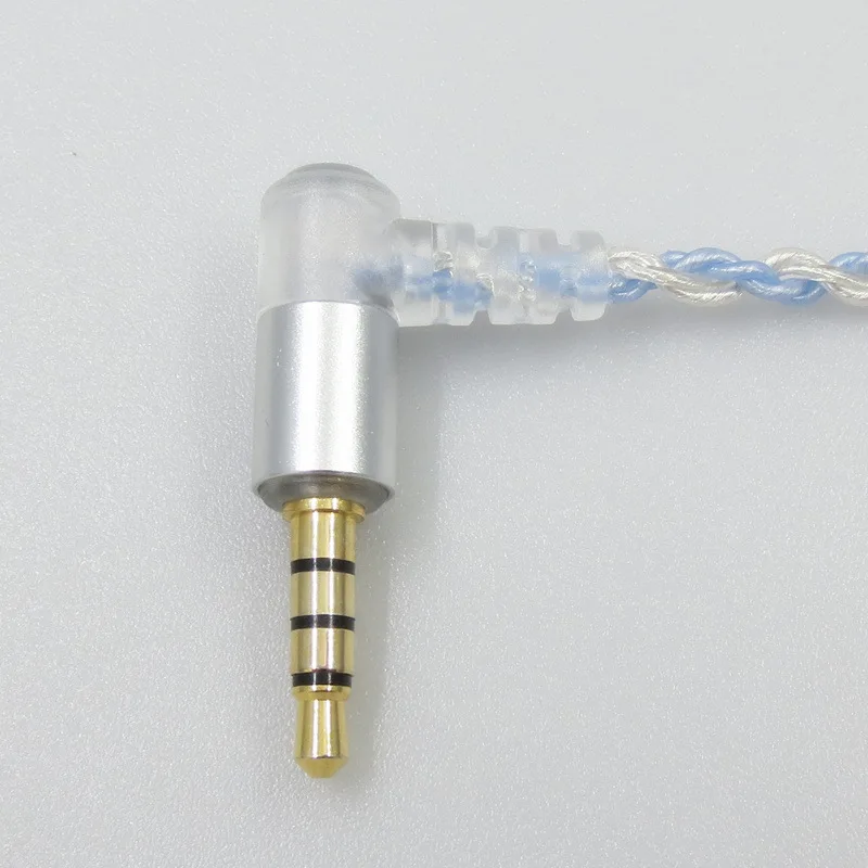Replacement o Cable for Sennheiser Ie8 Ie80 Ie80S Headphones Upgrade microphone Volume Control Blue 