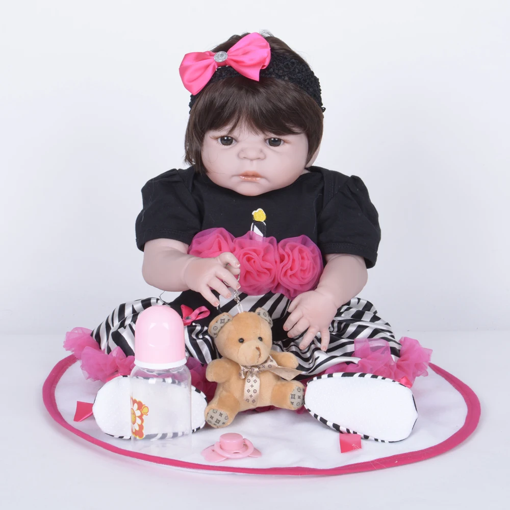 Коллекционная кукла Bebe Reborn, полностью виниловая кукла для новорожденного, сделай сам, эксклюзивная кукла принцессы, подарок на день ребенка, 55 см