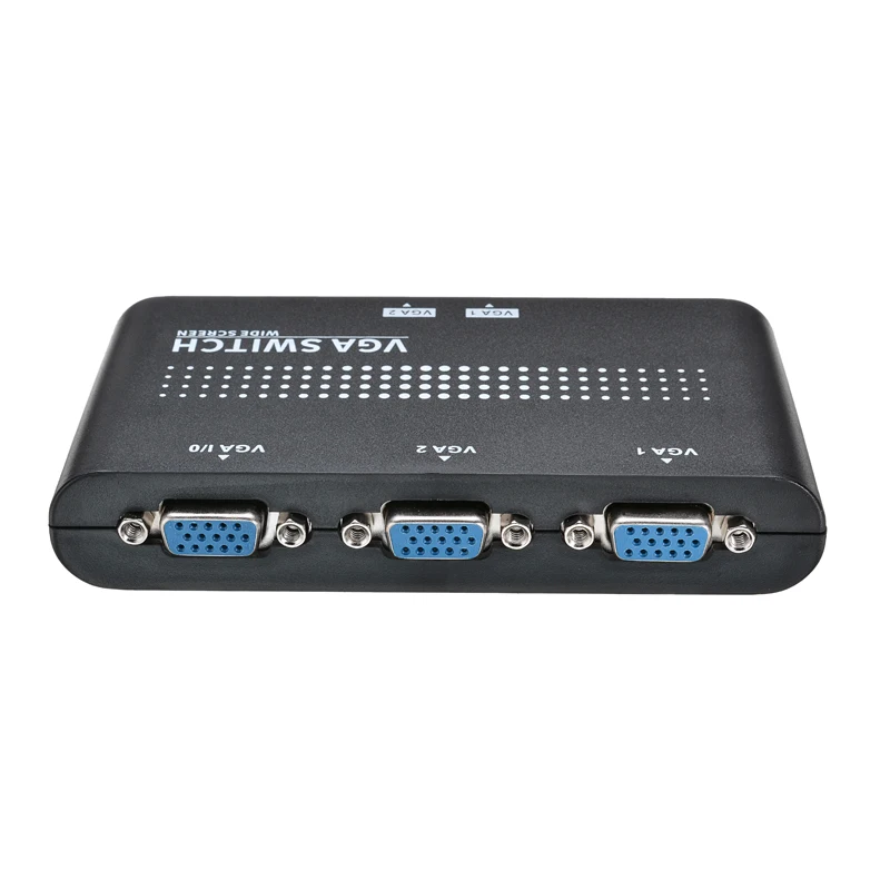 1 in 2 out 2 Port VGA Video Splitter Amplifier Sharing Box for LCD TV PC Monitor