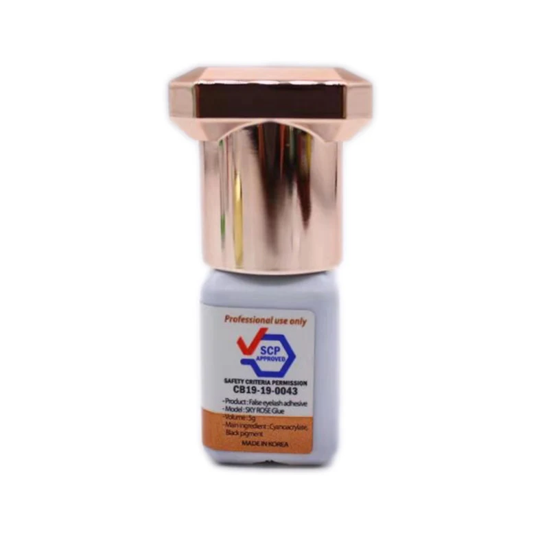 5ml SKY Rose Glue for Eyelash Extensions 1s Fast Drying Korea Original Sky Glue False Lash Glue Makeup Tools Wholesale Adhesive 3