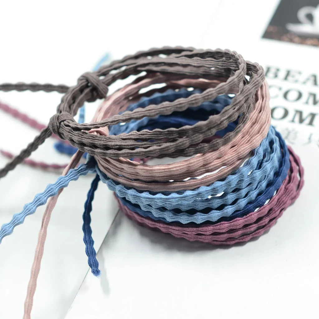 10 Meters Colorful Elastic Hair Bands Ponytail Holders for Girls Women Ladies