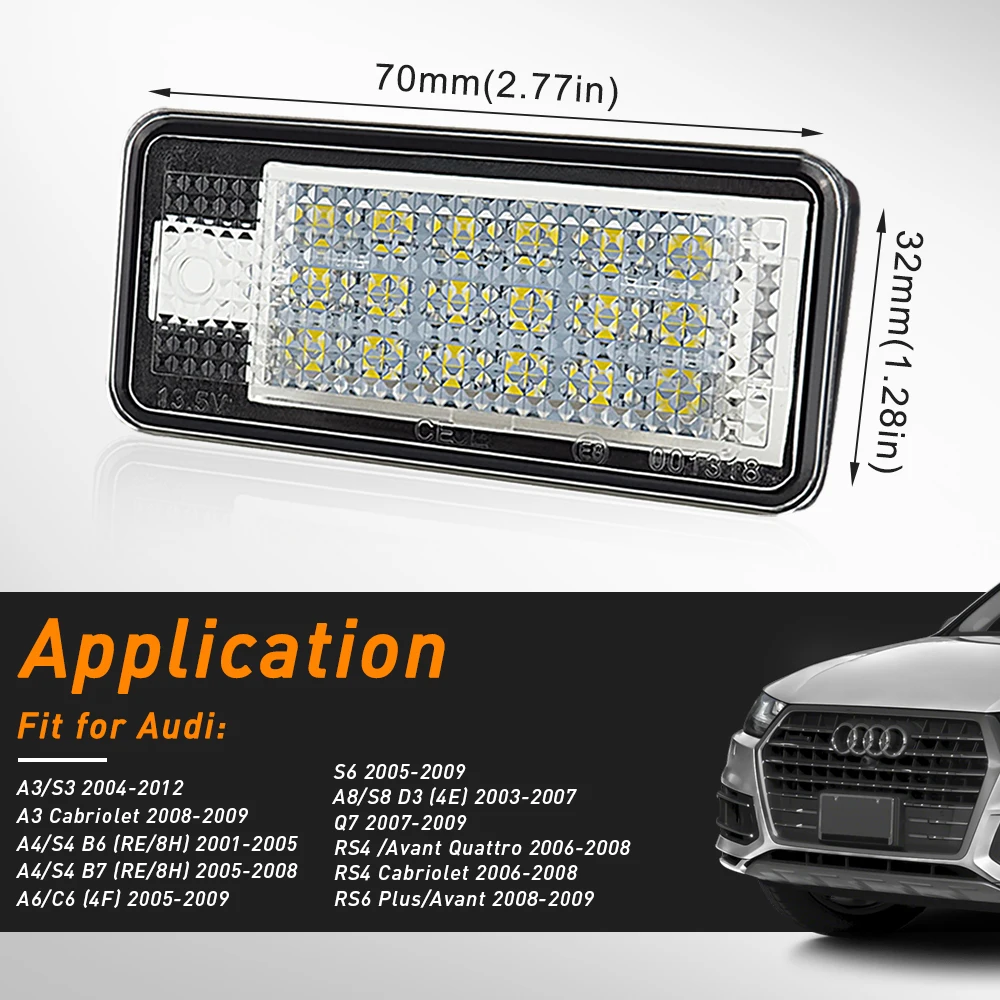 2009 audi a4 license plate light