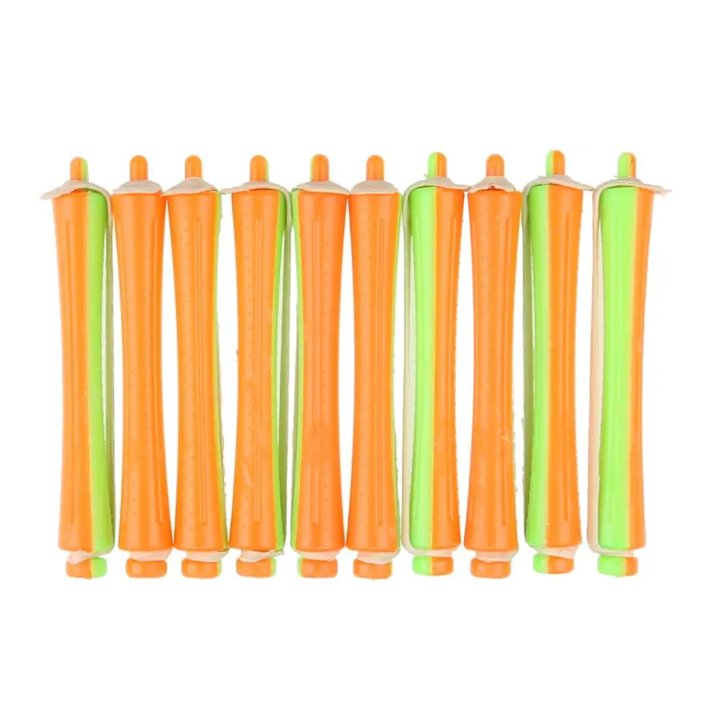 10x Protable Perm Rods Curlers Rollers Clips Perming Hair Hairdressing Tools Hair Design Sticky Cling Style Cold Wave Hair Rod