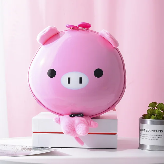 Pig Детские Мини школьные сумки с мультяшными животными, милые рюкзаки для маленьких девочек и мальчиков, маленькие детские дорожные сумки через плечо, школьные сумки, подарок для Унисекс - Цвет: Pig
