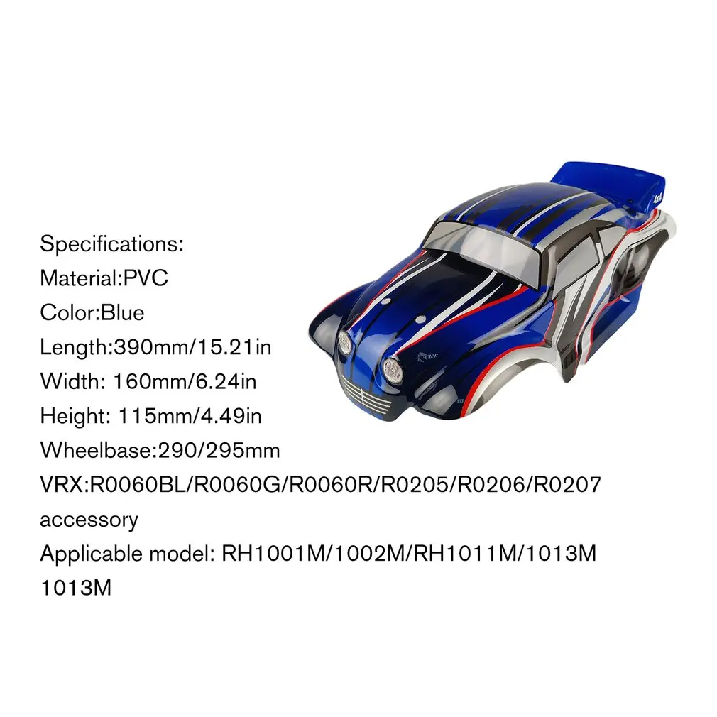 1/10 RC дрейф автомобиля ПВХ корпус чехол для корпуса VRX R0060BL/R0060G /R0060R/R0205/R0206/R0207 на