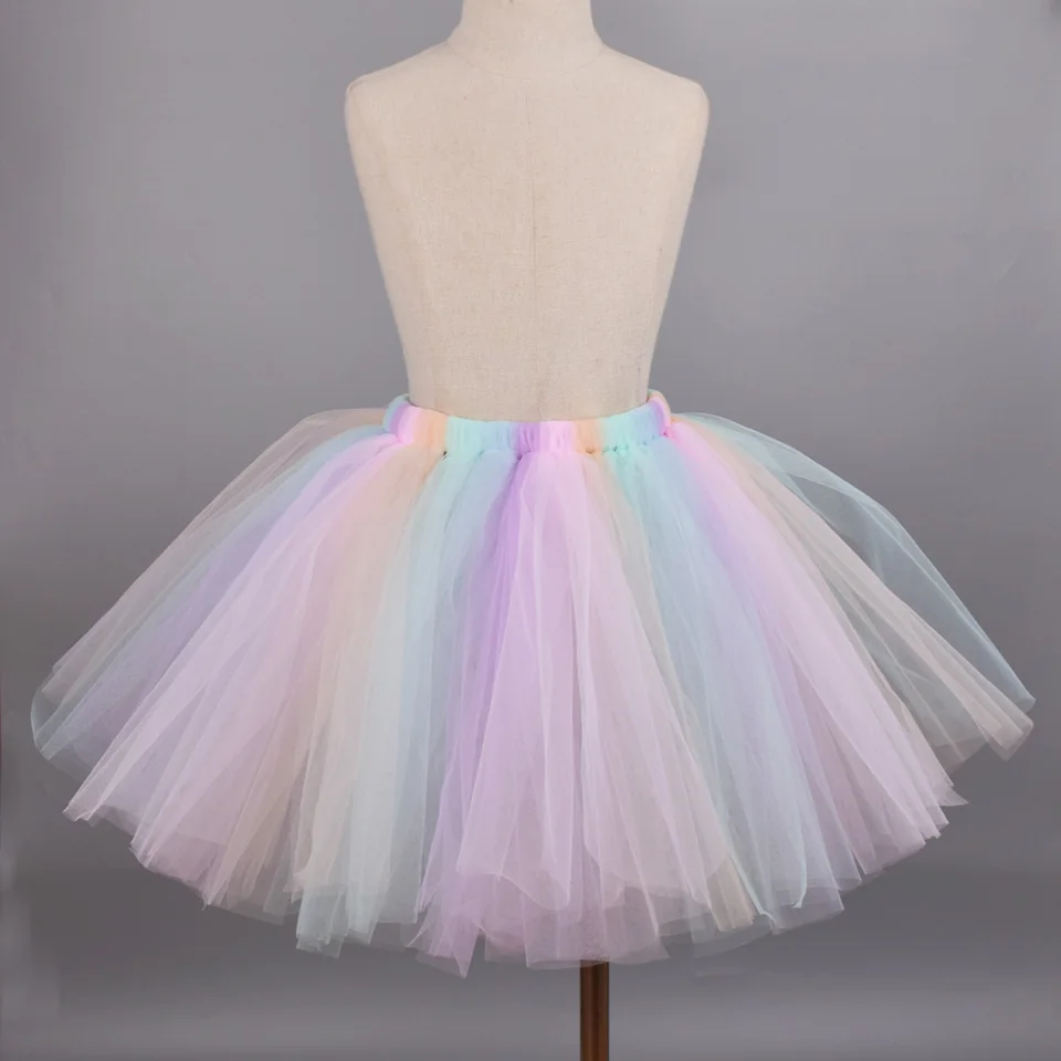 pastel rainbow tutu dress