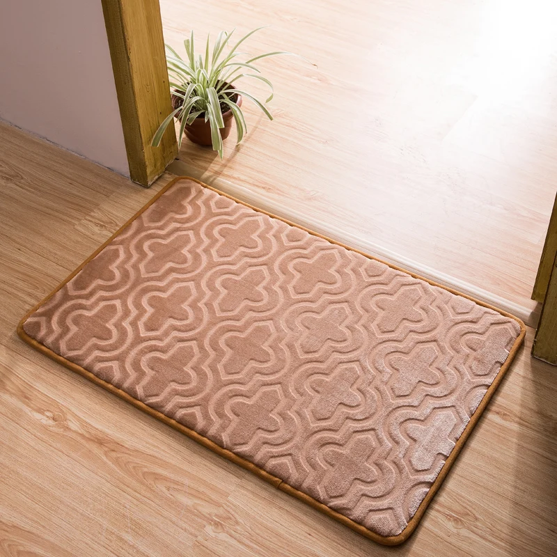 Anti-slip Anti-fatigue Bathroom Kitchen Floor Mat Entrance Doormat Washable Balcony Area Rug Living Room Bedroom Carpets - Цвет: camel Style A