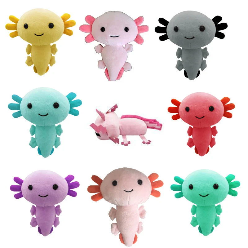 Новинка плюшевая игрушка Kawaii Axolotl 20/30 см мультяшное милое животное мягкая кукла