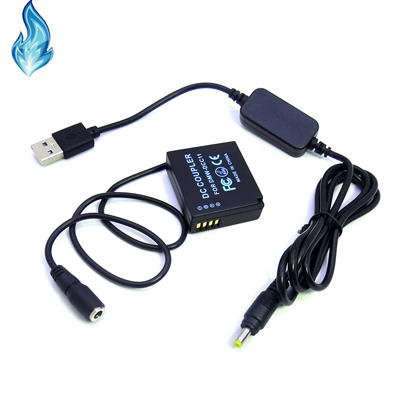BLE9 ДМВ DCC11+ 8,7 V кабель подходит Мощность банка для цифрового фотоаппарата Panasonic Lumix Камера DMC GF6 GF5 GF3 GF3K GX7 S6 S6K GX80 GX85 LX100 ZS110 TZ80