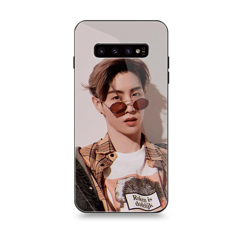 Чехол для телефона Стекло для samsung A70 A50 A30 A40 A20 A60 A10 S7 край S8 S9 S10 Plus Note 8 9 крышка получил 7 KPOP Mark