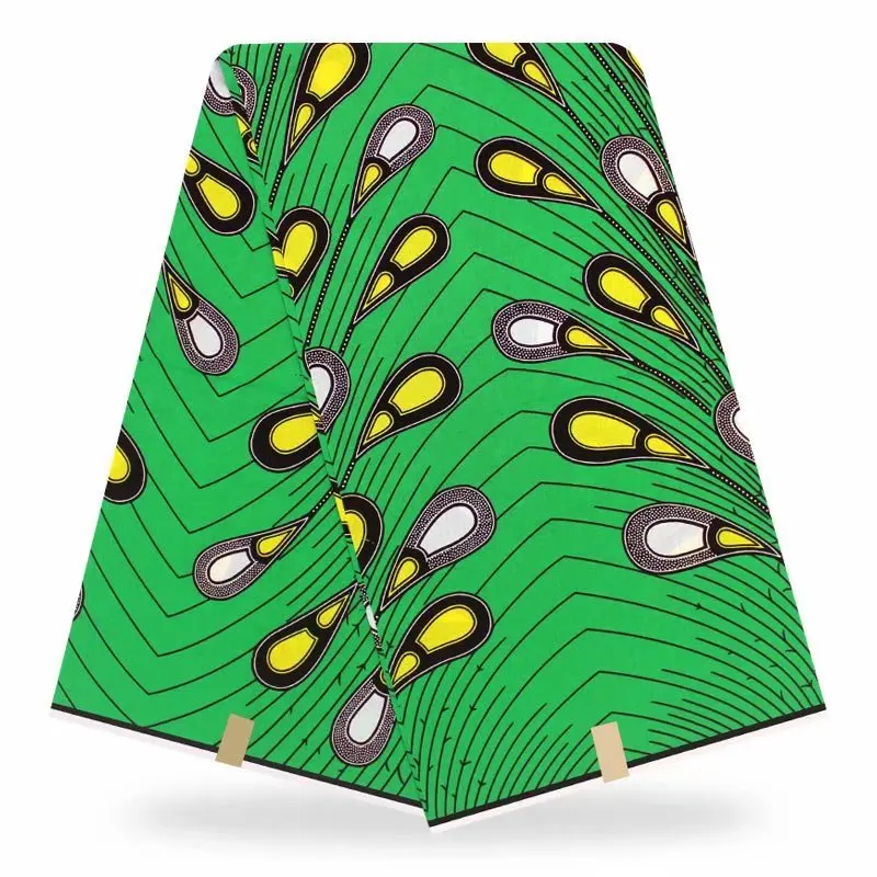 

Dutch Wax Block Prints Fabric Veritable Soft High Quality Ankara African Wax Printed Cotton Fabric 6 Yards For Sewing HL18-19
