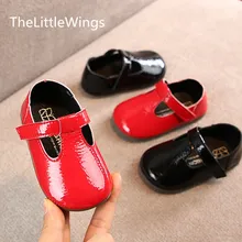 Новинка года; детская обувь на плоской подошве для малышей; сезон весна-осень; Liang Pi; повседневная мягкая обувь в британском стиле для маленьких девочек 0-1 лет