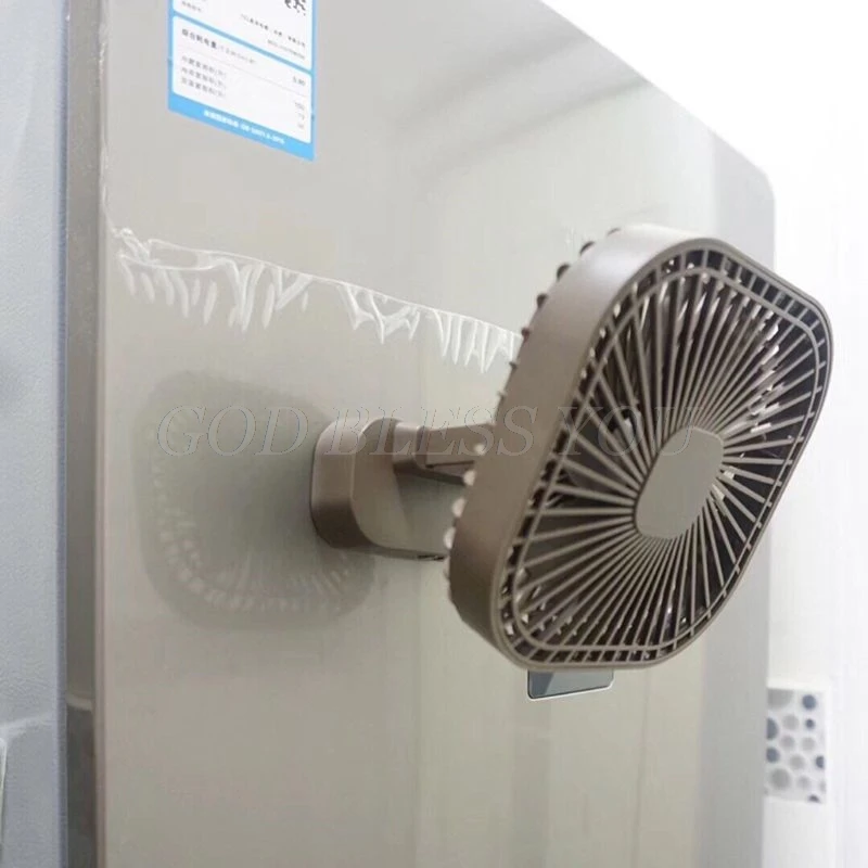 Cooling fan, magnetic USB, USB or AA battery-powered, desk fan with 3-speed timing function